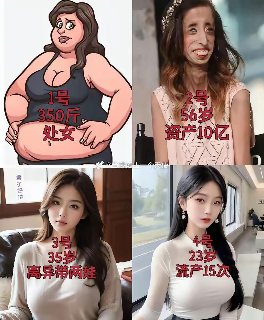 如果你必须结婚选一个。
你会选哪个？