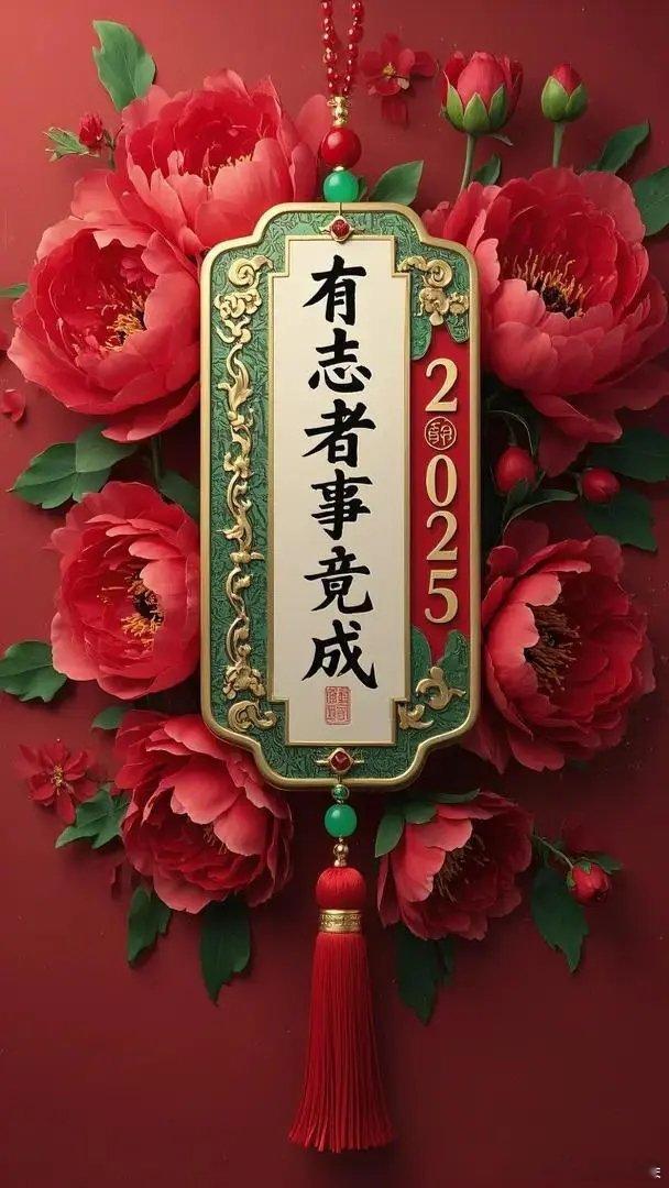 2025有志者事竟成上上签壁纸... ​​​