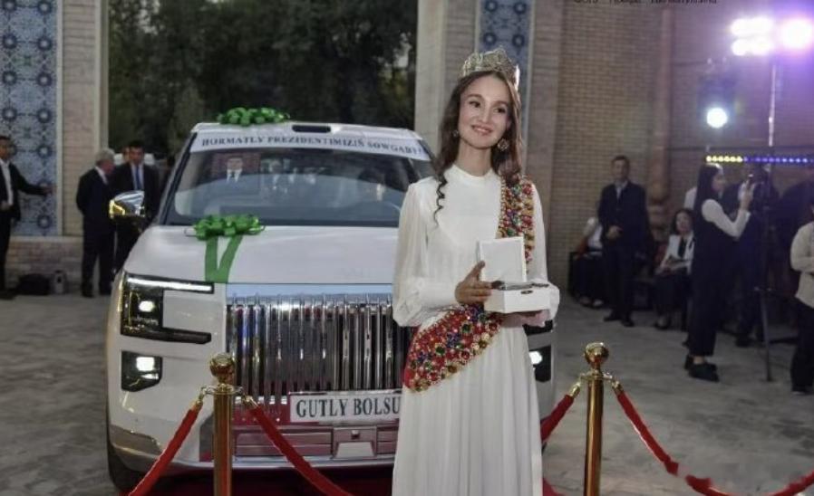 中国新能源车在海外成国家级赠礼 这次出圈的是土库曼斯坦总统，在塔什干举办的 “鞑