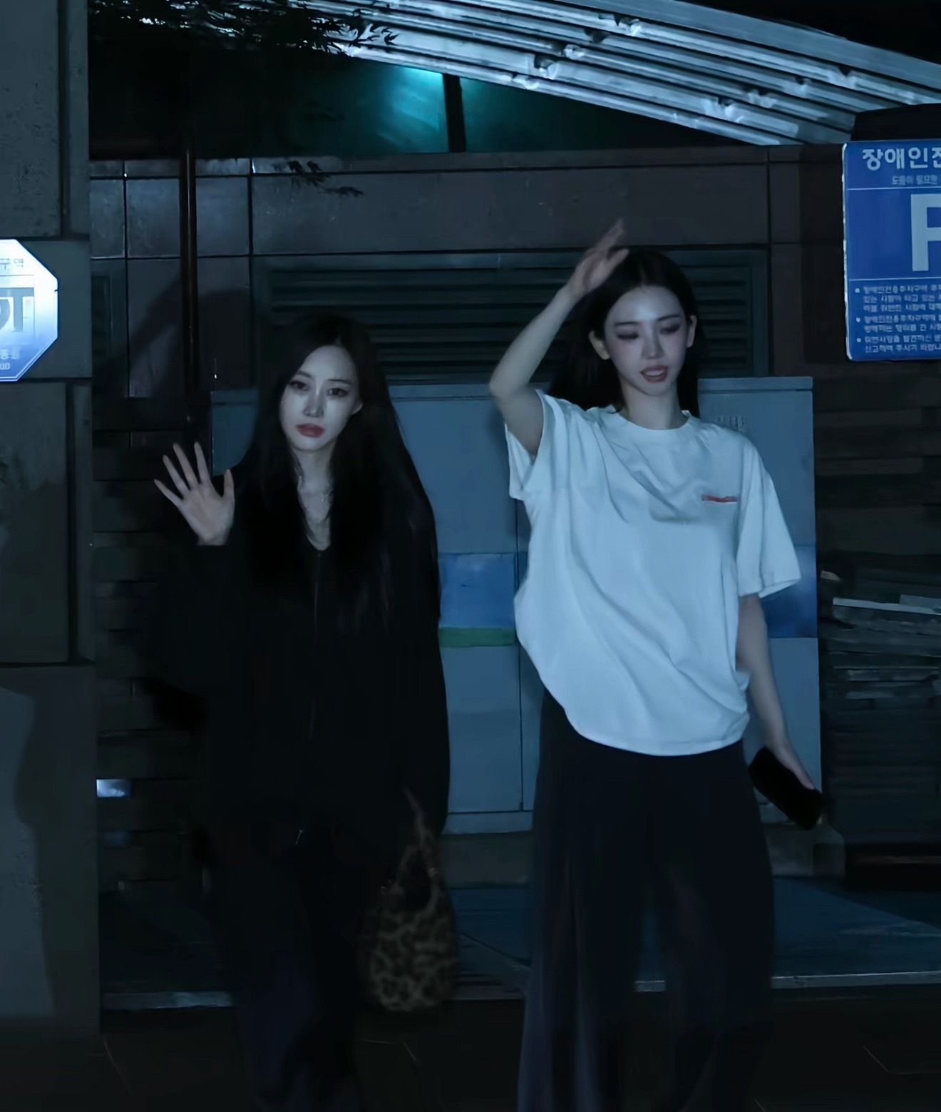 aespa参加柳智敏生日会【giselle Karina】姐line，吸血鬼版 