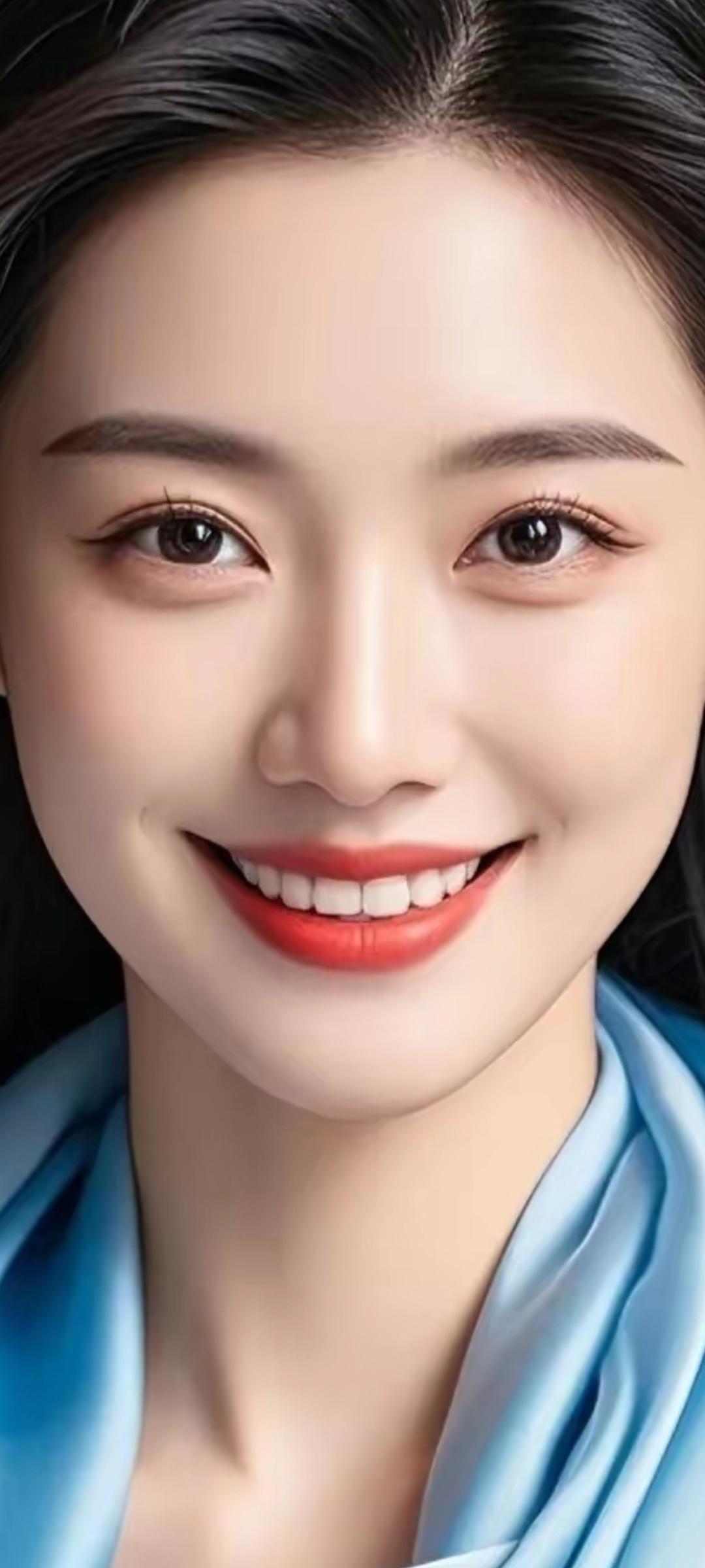 温柔微笑，元气满满的一天！😊✨