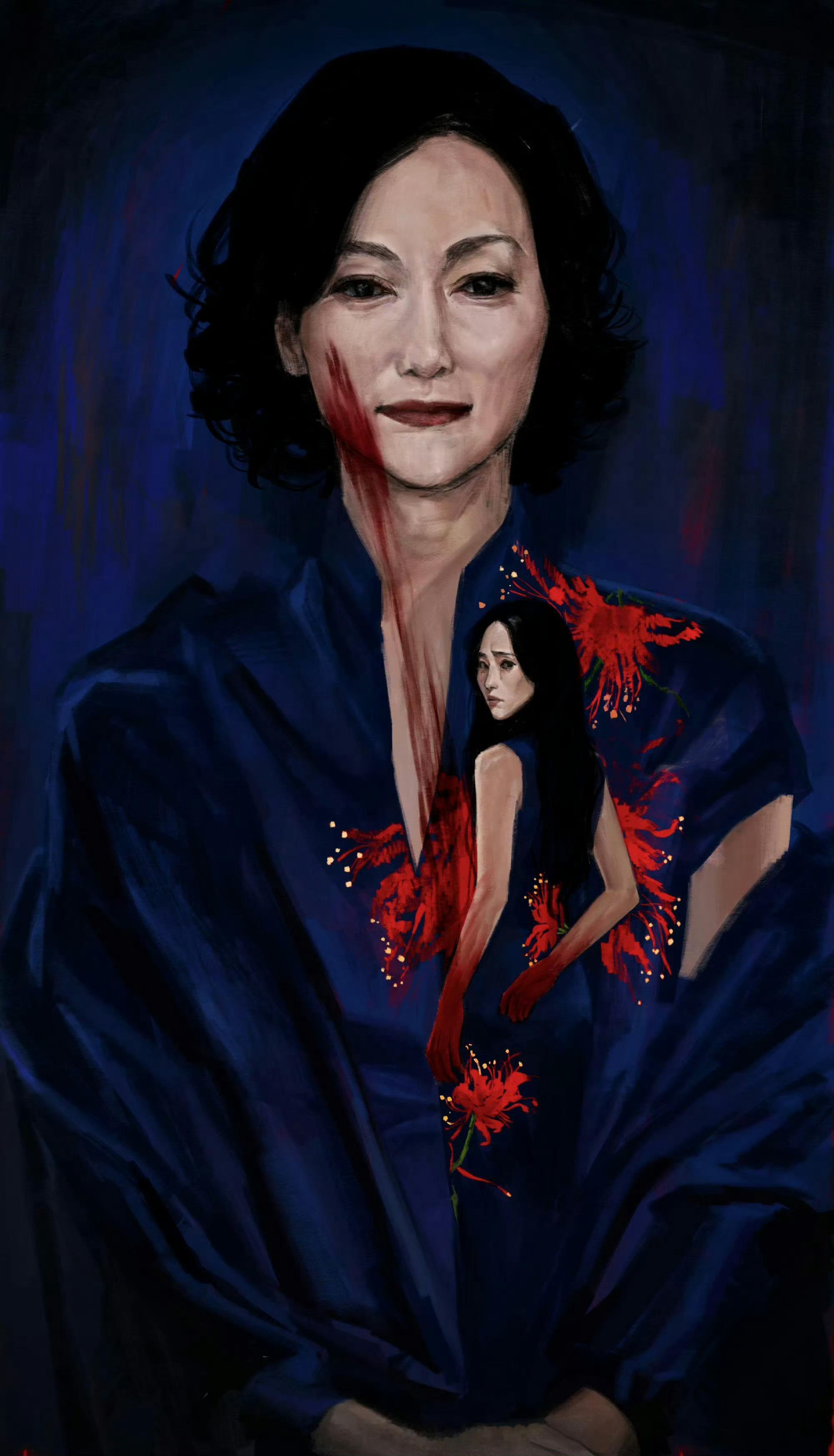 惠英红的眉眼 棠夫人的灵魂我的天啊 画的太牛了吧 