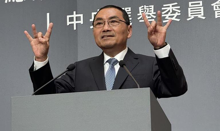 台湾2024“大选”第二场政见发表会今下午登场，国民党候选人侯友宜会后谈话中表示