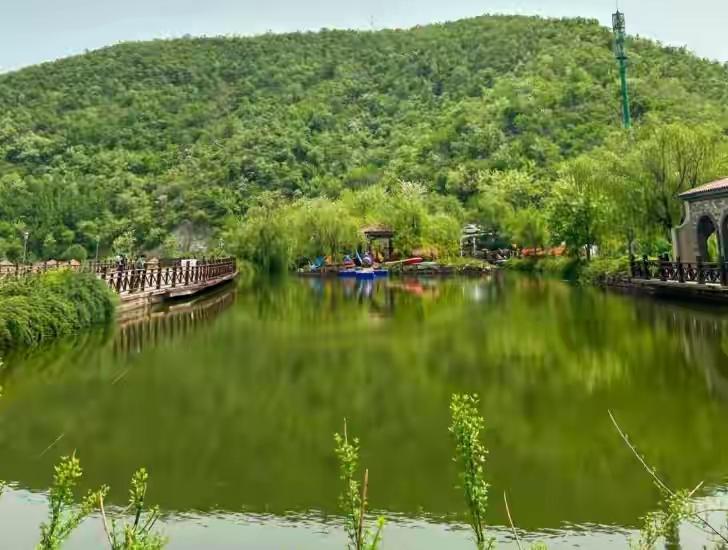 下联，雨涤翠枝气象新！