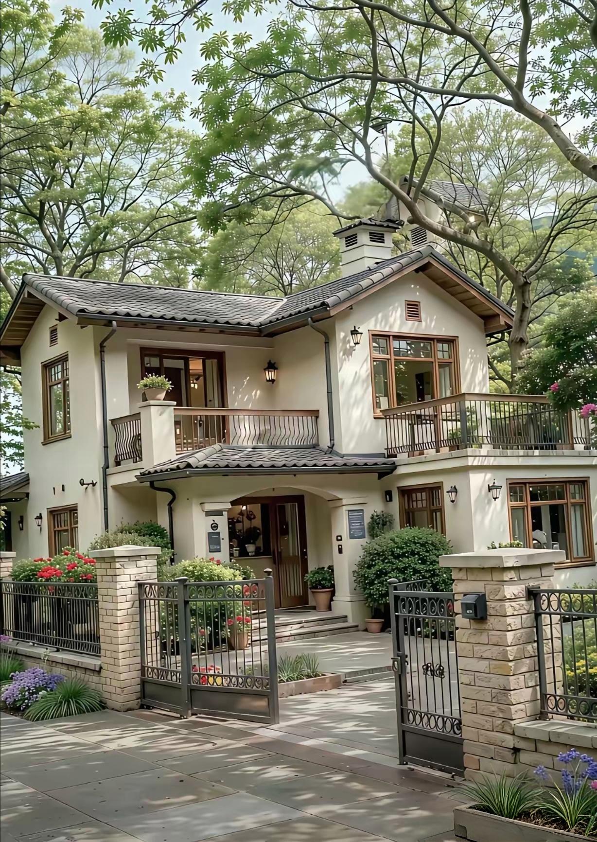 满眼绿意的田园独栋小屋，颜值无可挑剔。
抛开颜值不谈，自建这类房子会有哪些现实缺