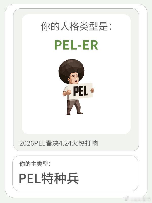 PELTI人格测试 还在纠结周末干嘛？不如花几分钟测测这个PEL人格测试！不仅能