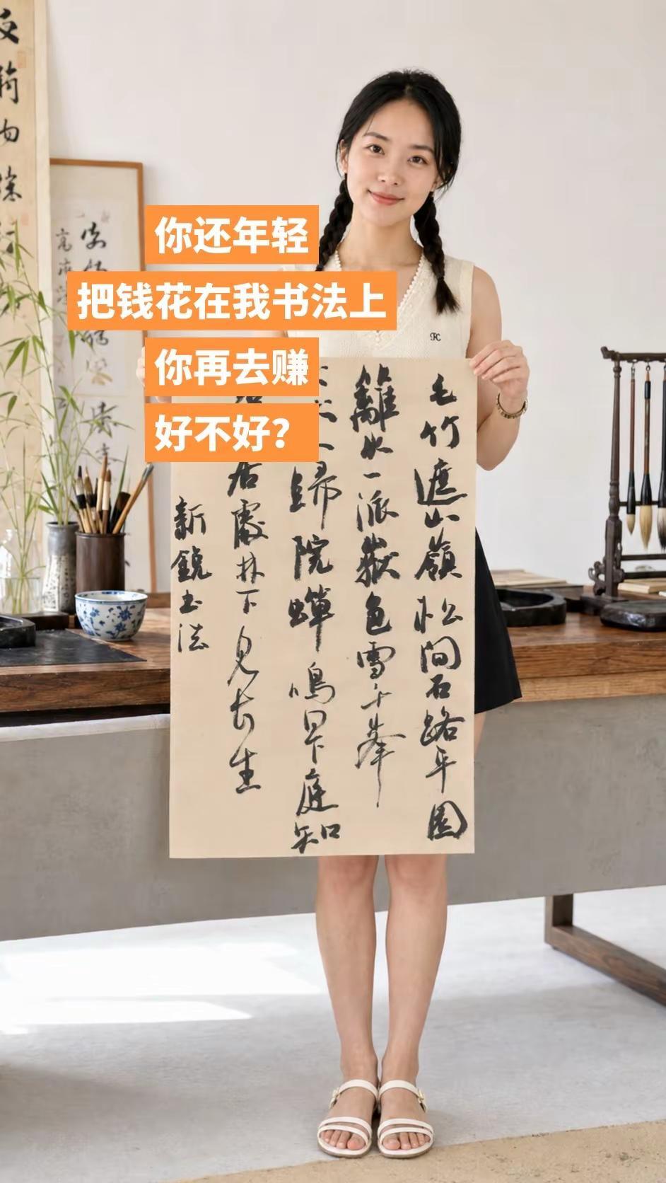 书法女生 书法 颜真卿 颜行 颜体行书
