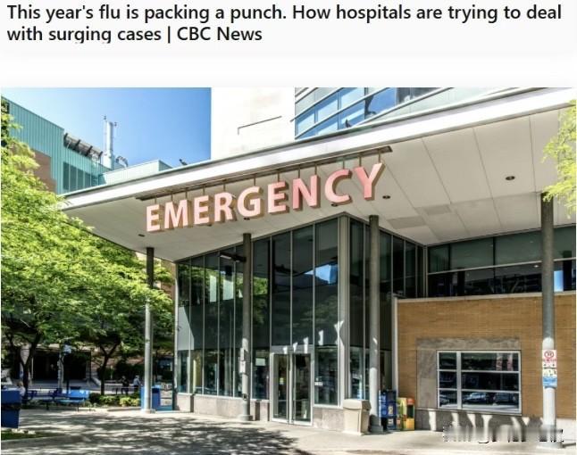 甲流：加拿大医院急诊爆满，医院执行口罩令！

加拿大各地的流感病例正在持续上升，