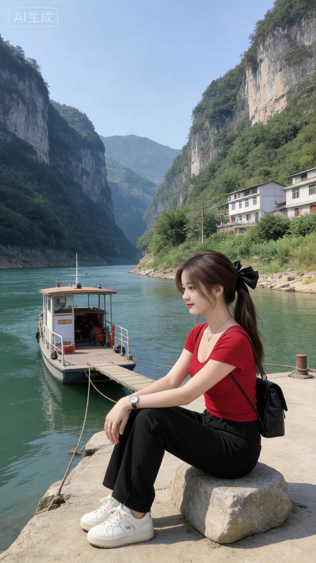 坐在这里，好像能听见1982年的船桨声。
翠翠的渡口还在，傩送的歌声还在，湘西的