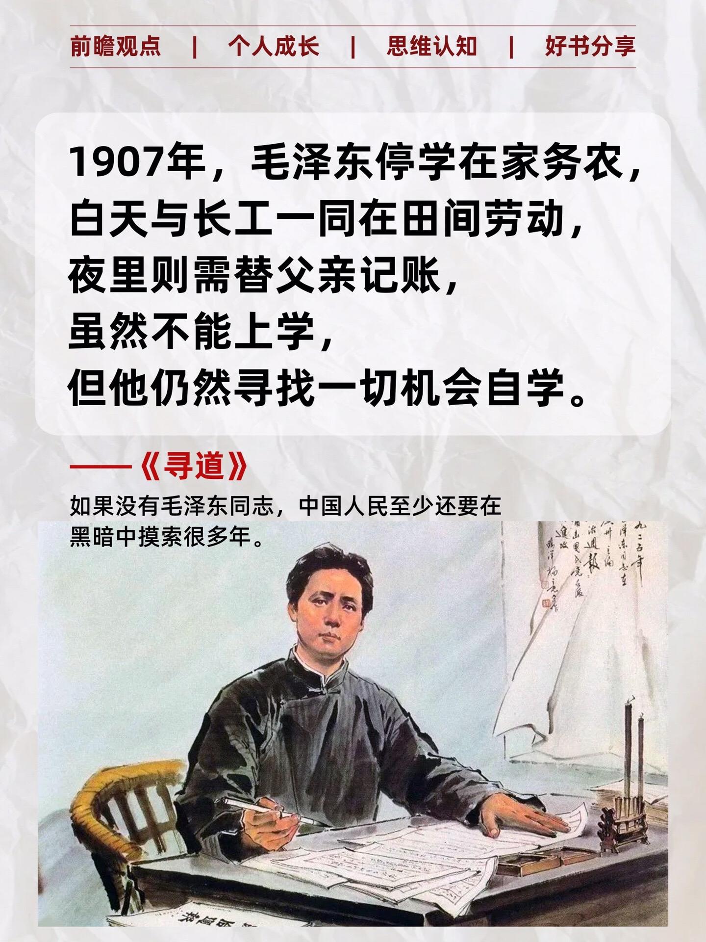 一部讲述青年毛泽东“寻道”历程的传记。喜欢的千万不要错过！