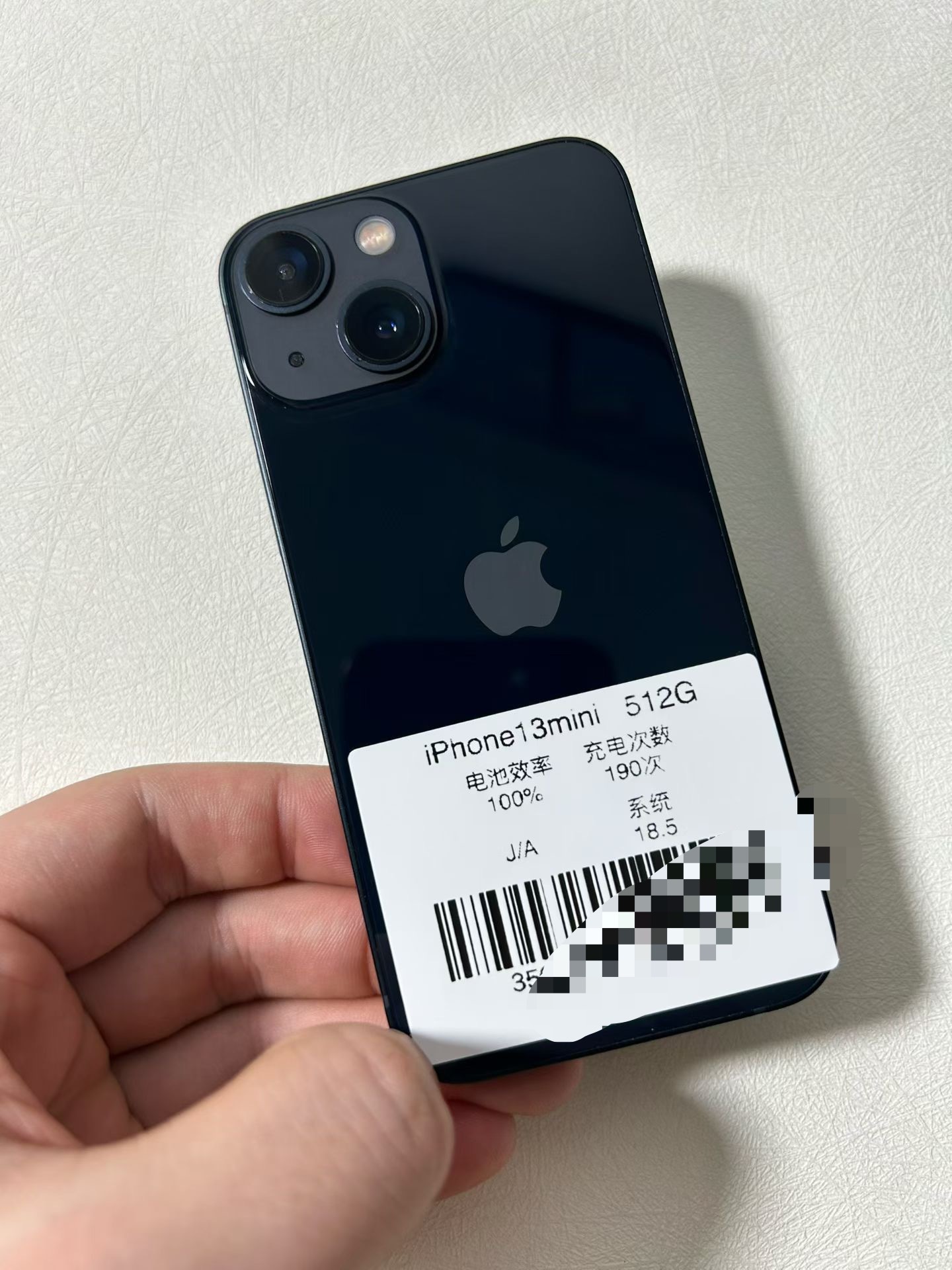 日版iPhone13mini 512G ，电池效率100% 成色99新，稀缺机型