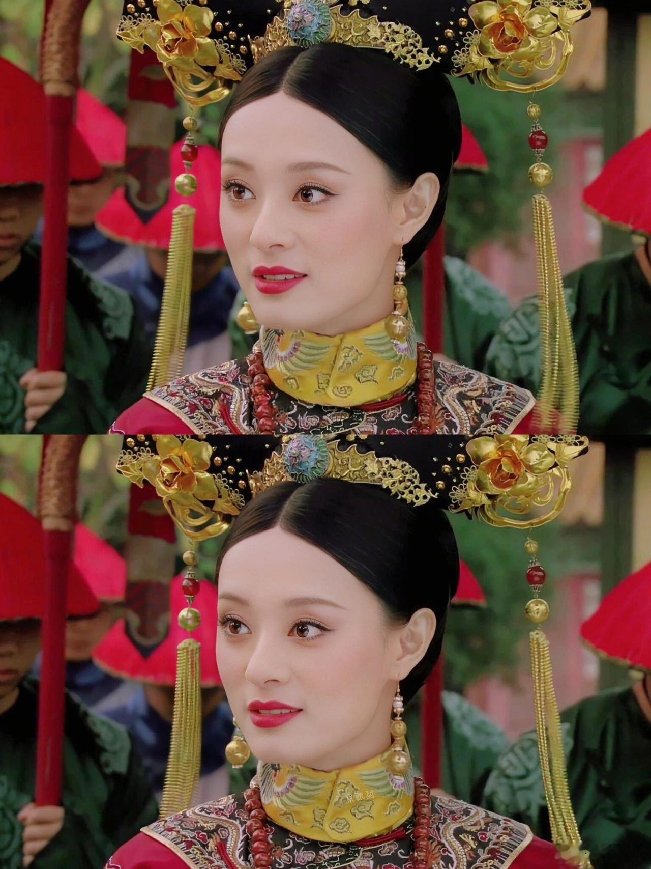 红是甄嬛严选的事业色 永远为甄嬛踏血归来的名场面心动！宫门缓缓开启，红袍加身的她