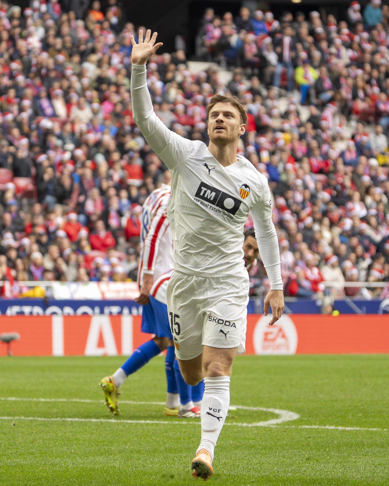 西甲联赛🇪🇸第16轮马德里竞技 2-1 瓦伦西亚前河床球员卢卡斯·贝尔特兰（