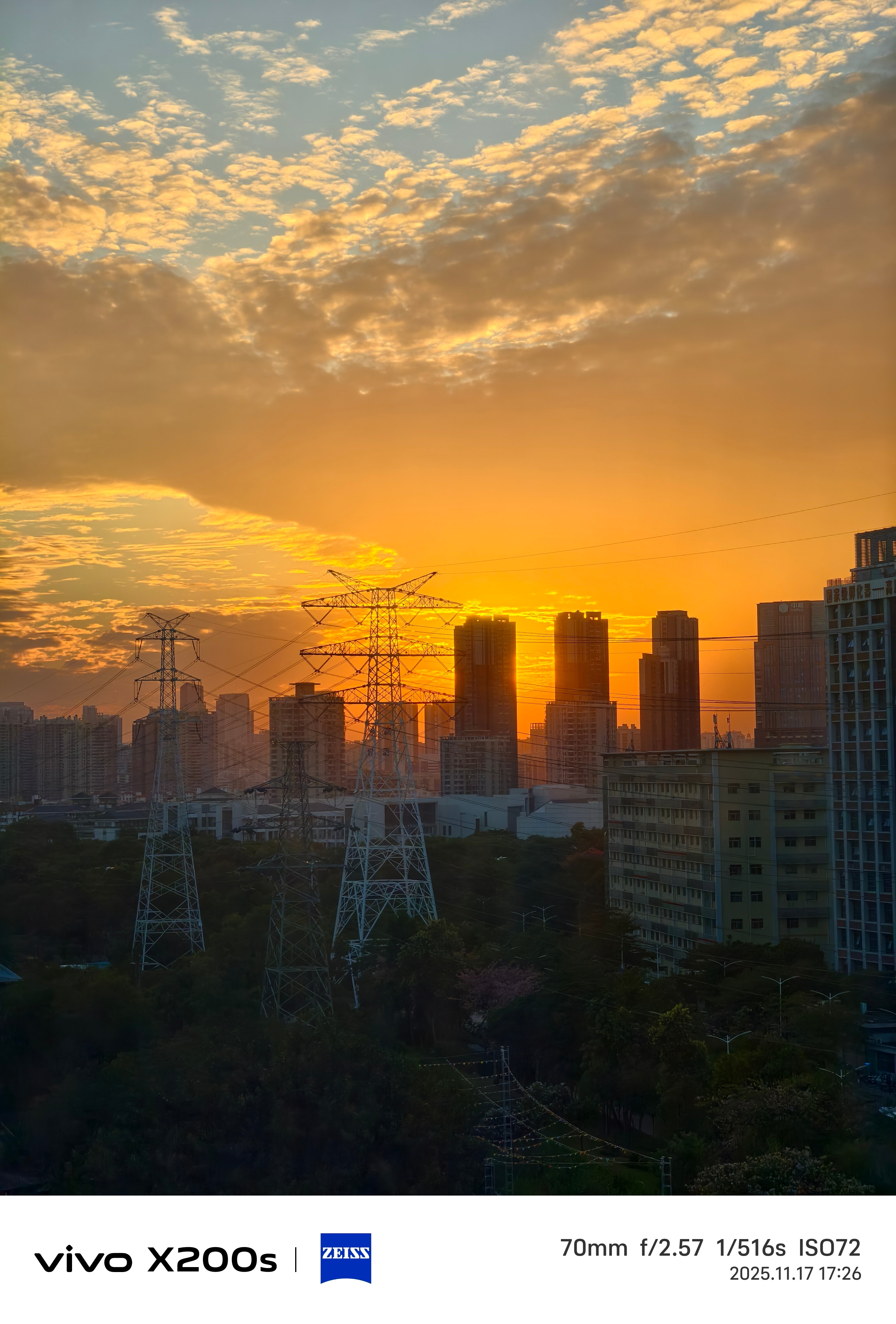 最近天气真的很好这夕阳太美了