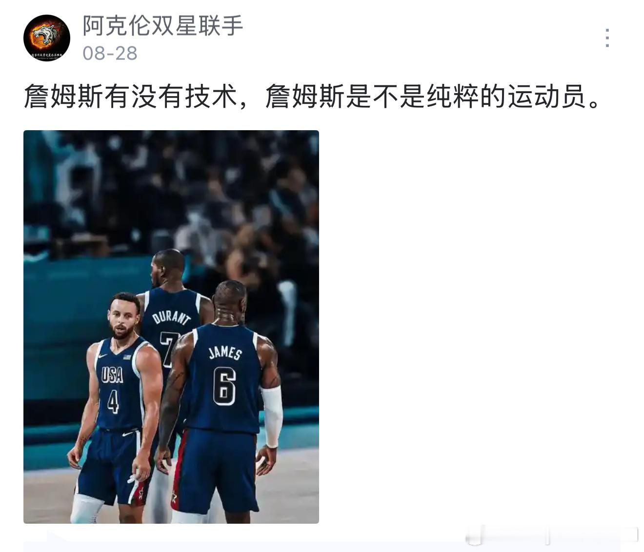 虎扑网友热议：詹姆斯有没有技术，詹姆斯是不是纯粹的运动员？ ​​​