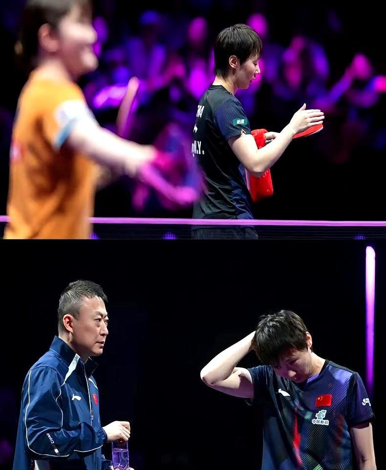 王曼昱对日本选手39场不败纪录，断了。
 
两个月前的WTT多哈赛，她还3比0横