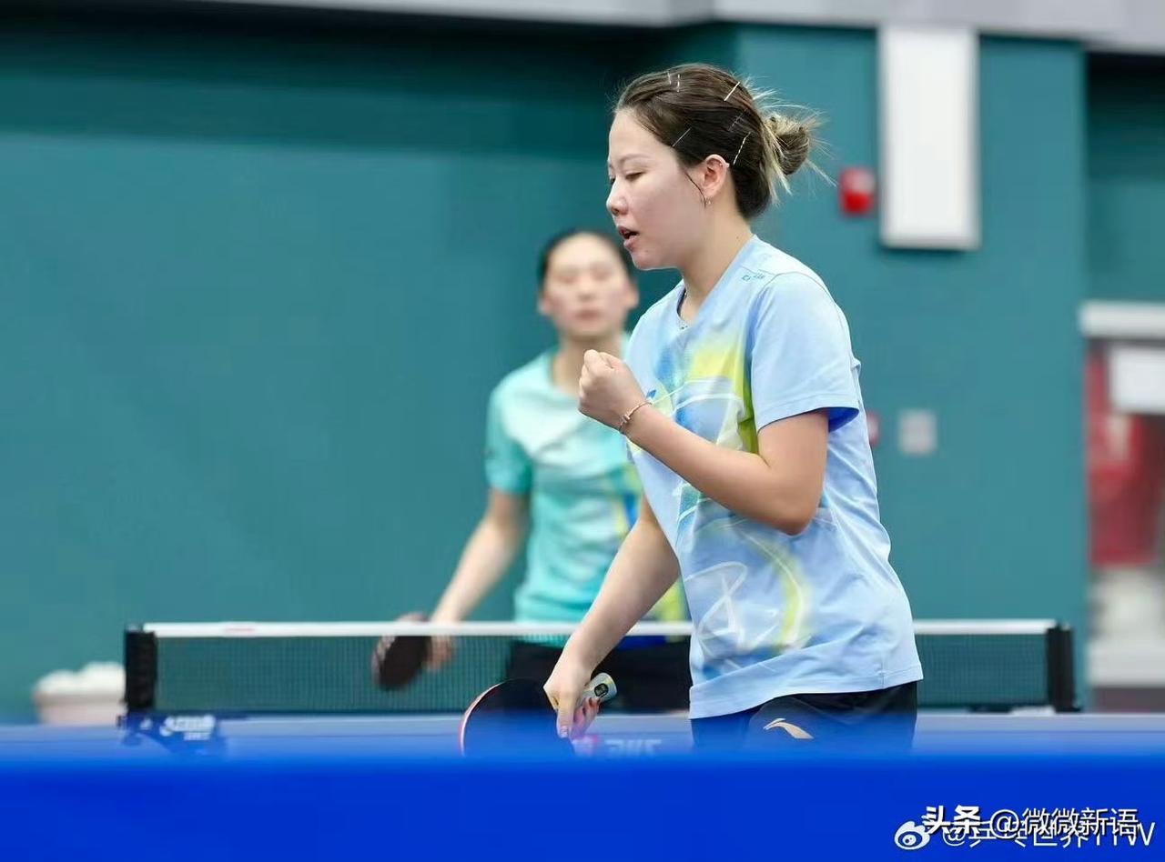 原来这两天国乒在打伦敦世乒赛团体赛第一次对内选拔赛，女队陈幸同以第一名的成绩获得