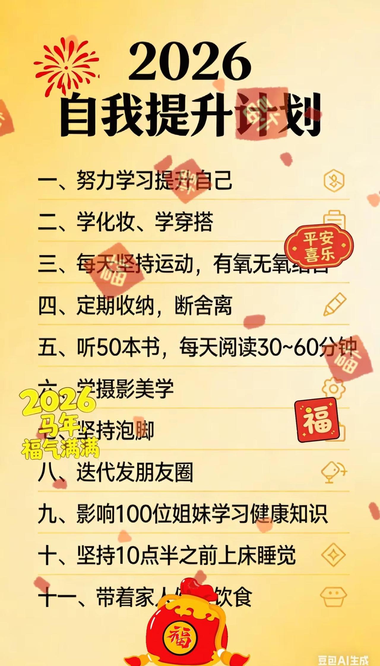 2026年把自己重新养一遍，养好那个爱笑、敢闯、眼里有光的自己余生爱自己、修行自