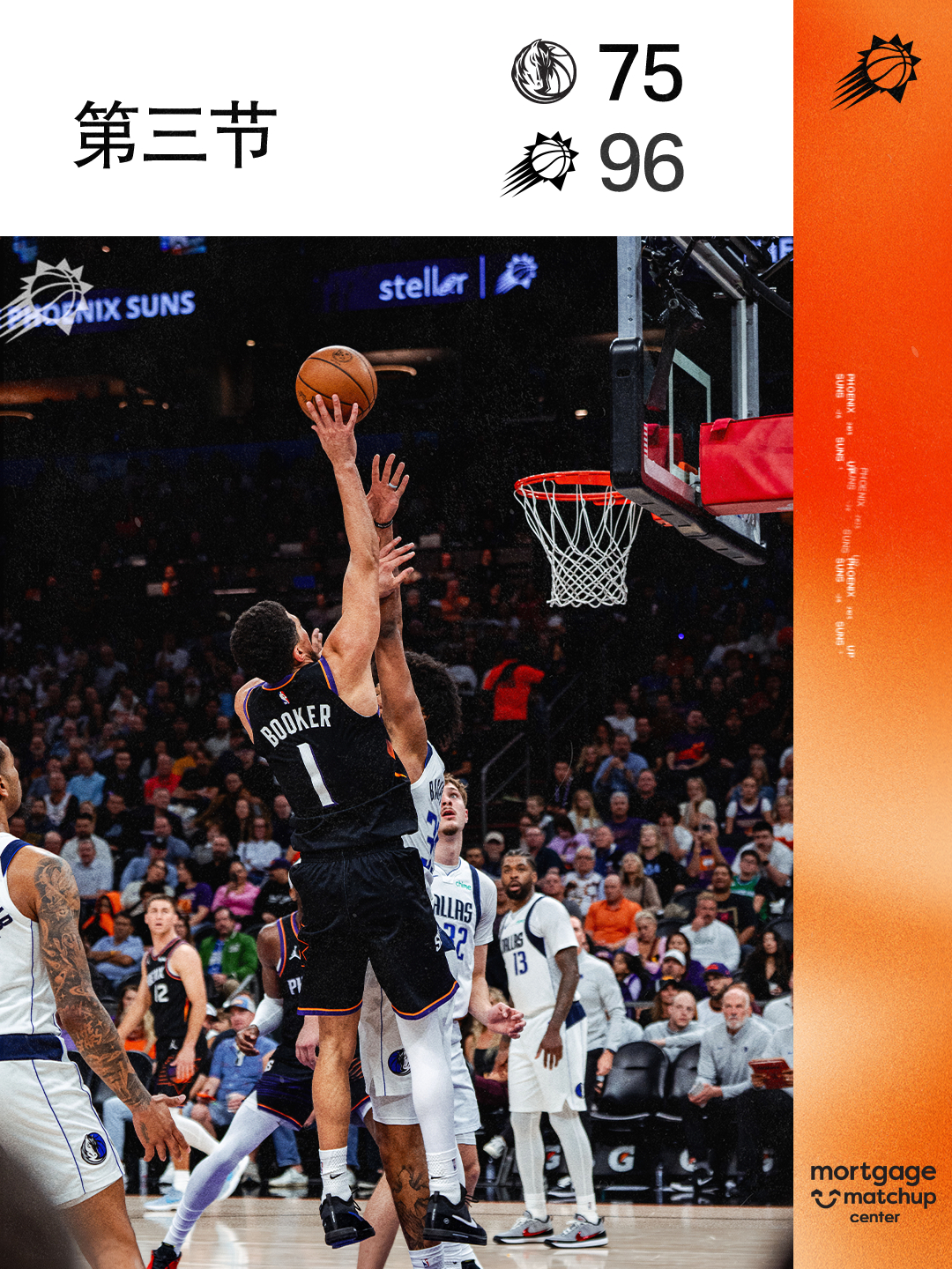 【第三节结束】独行侠 75-96 太阳菲尼克斯太阳 ｜旭日东升 ｜独行侠vs太阳