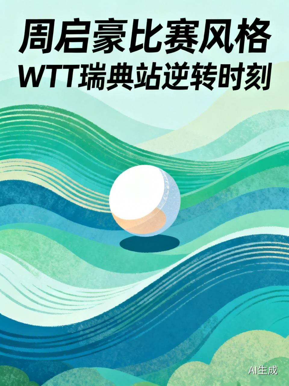 我还挺喜欢周启豪的比赛风格。就拿WTT瑞典站他和卡尔伯格那场比赛来说，真的太刺激