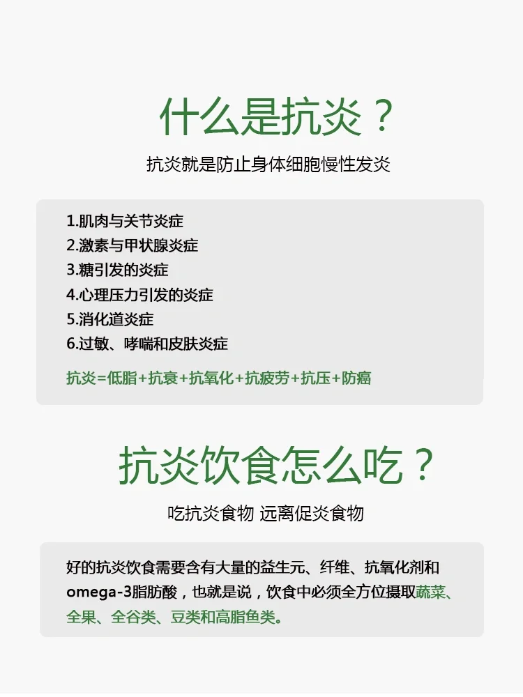 抗炎饮食丨宝子们要的抗炎🔥促炎食物大合集