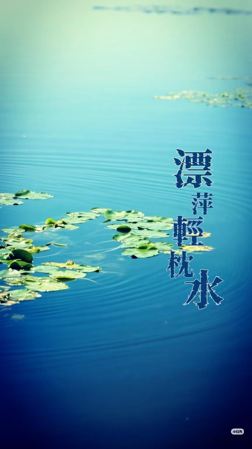 上联：漂萍轻枕水，
下联：？