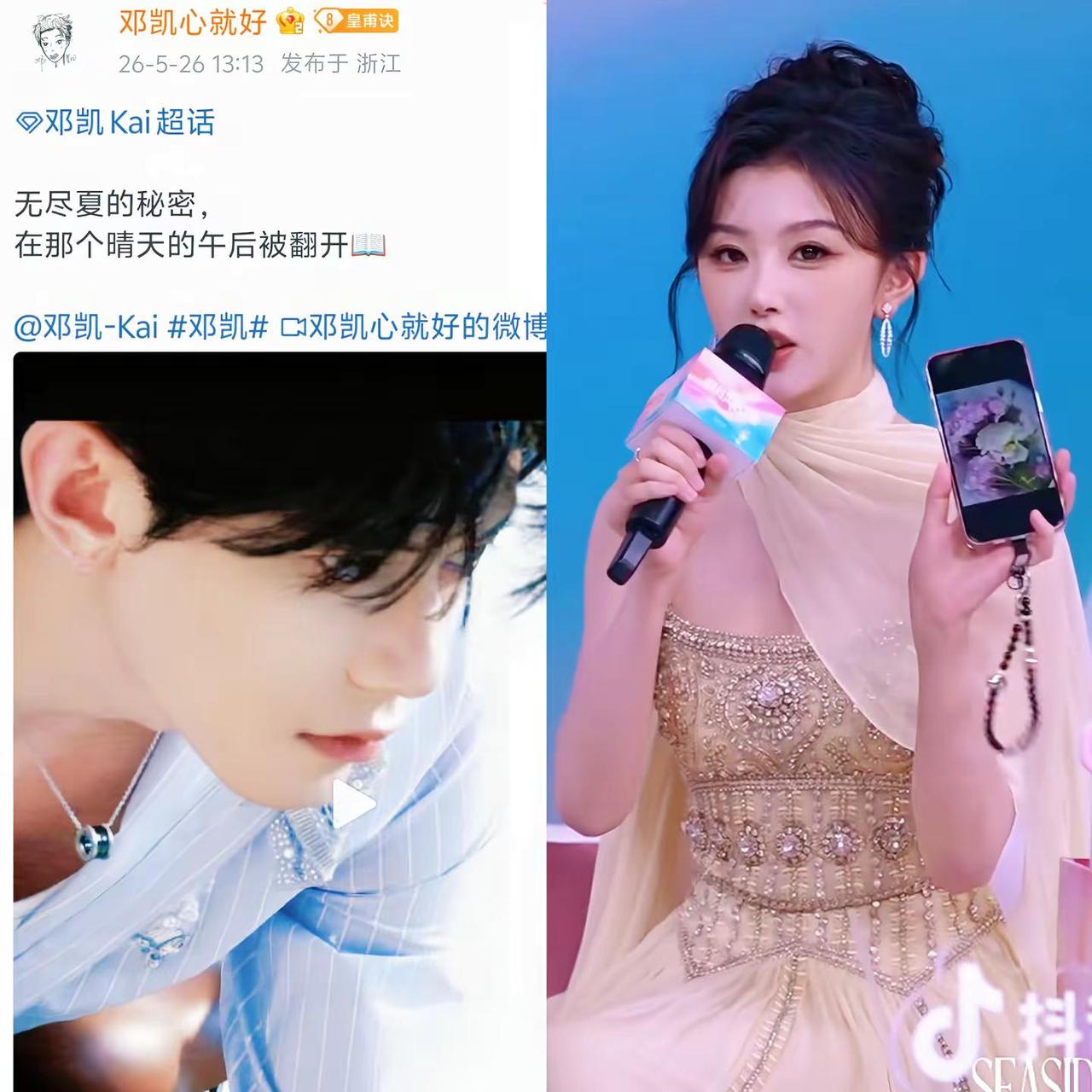 已知雪儿手机里放的是绣球花 其次无尽夏是绣球花的一种 这是在偷偷放糖啊！雪凯 不