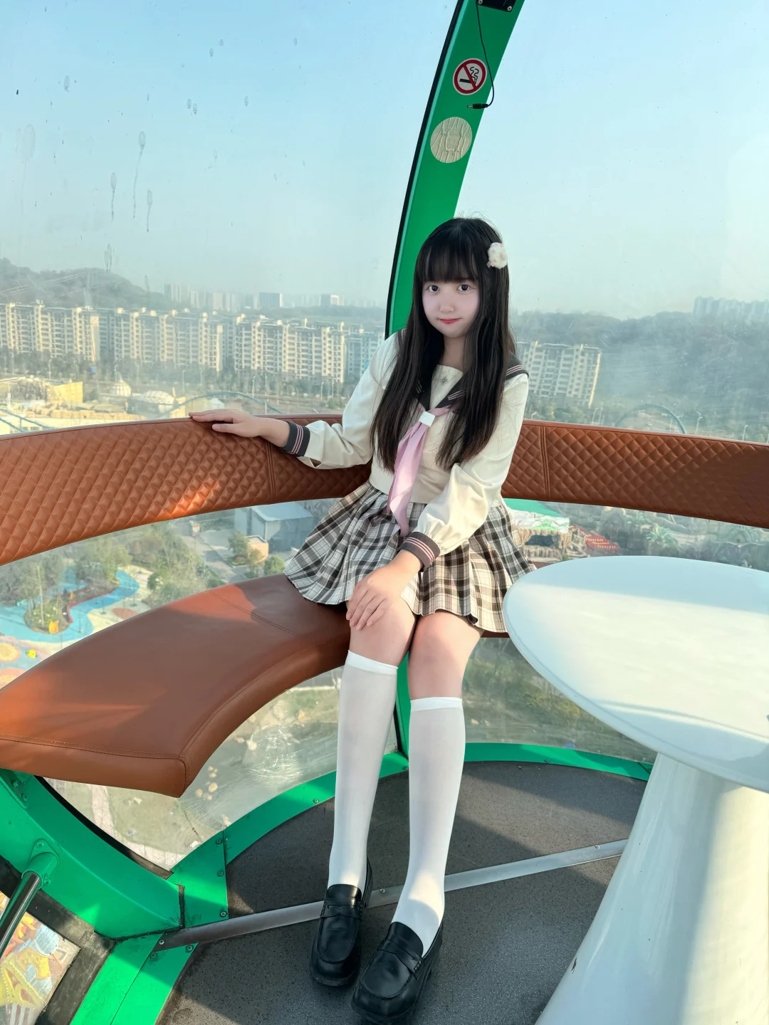 jk日常丨jk和摩天轮也很适配！