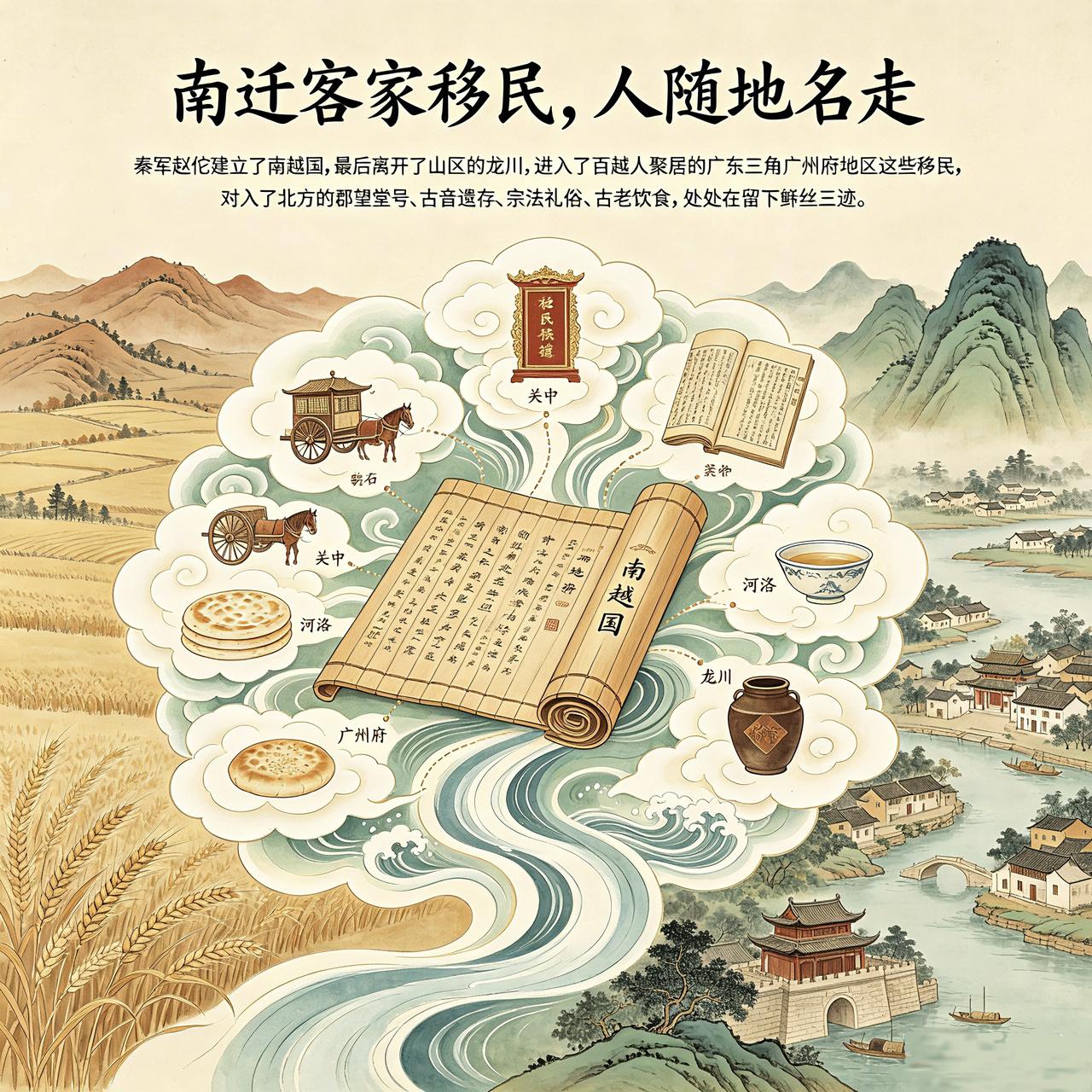 客家移民，保留了大量中原古风。有研究表明，客家先民原是周朝周人的南方移民后裔。