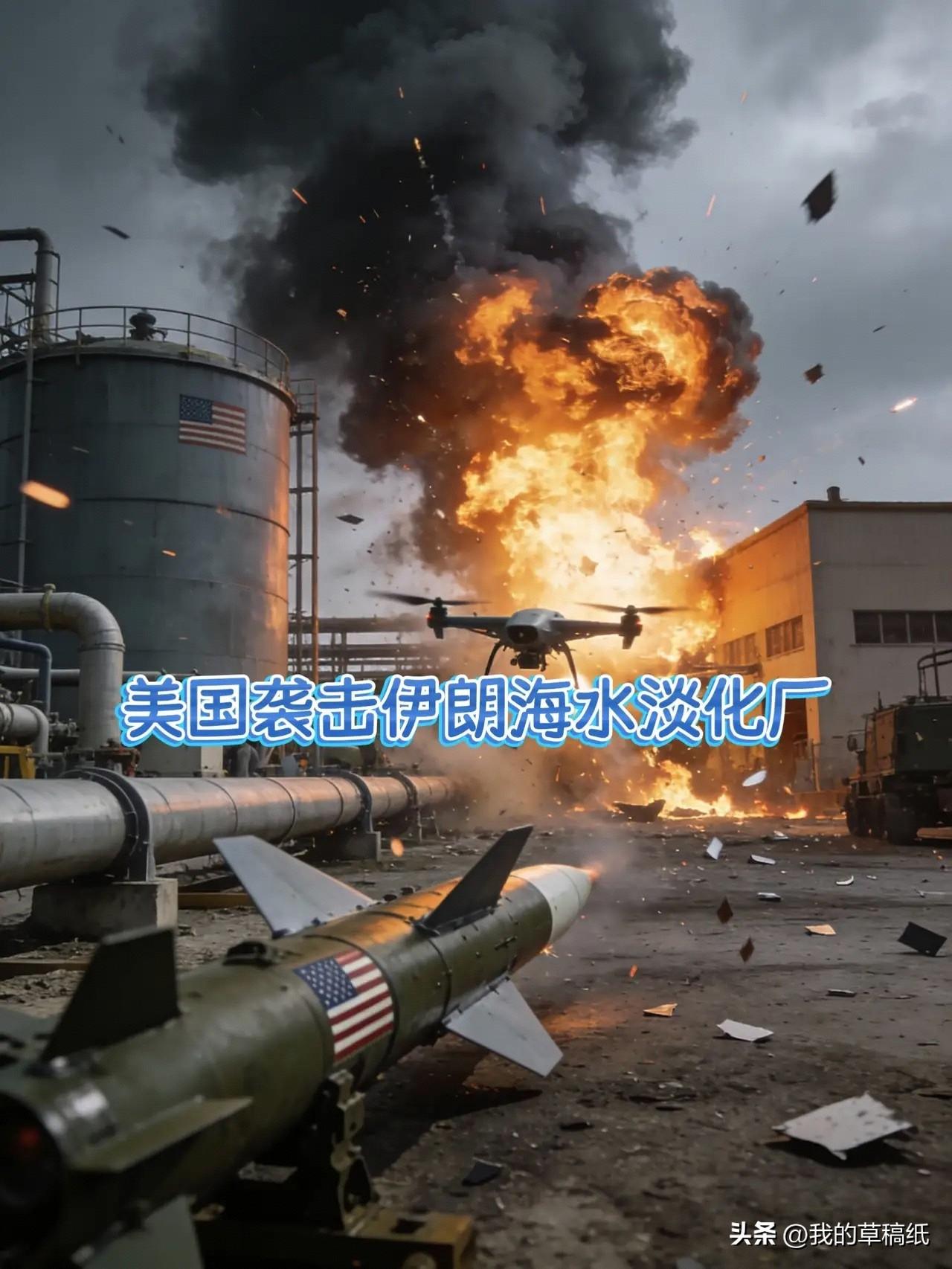 突发！美国袭击伊朗海水淡化厂造成30个村庄断水。 伊外长怒斥：这是犯罪！
 
当
