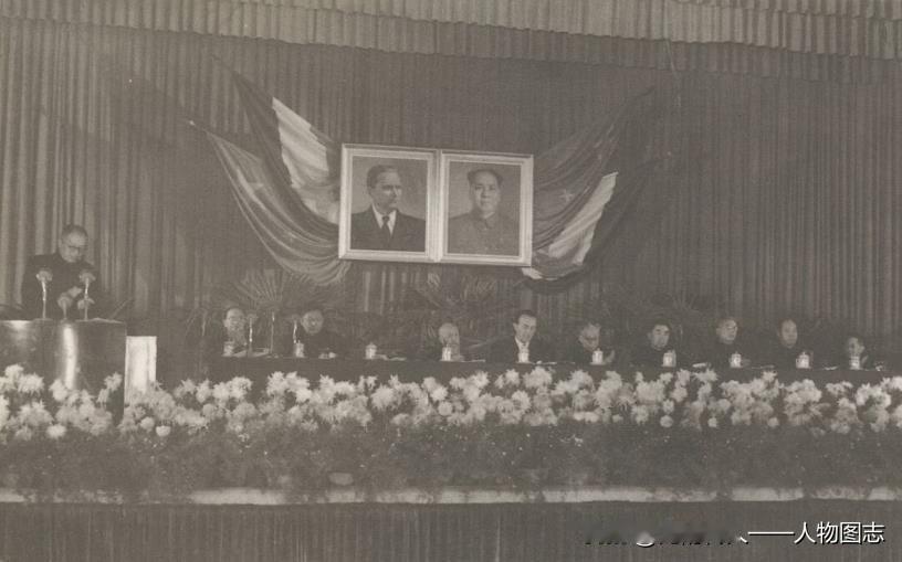 1955年11月28日，张闻天在北京举行的庆祝南斯拉夫联邦人民共和国建国十周年大