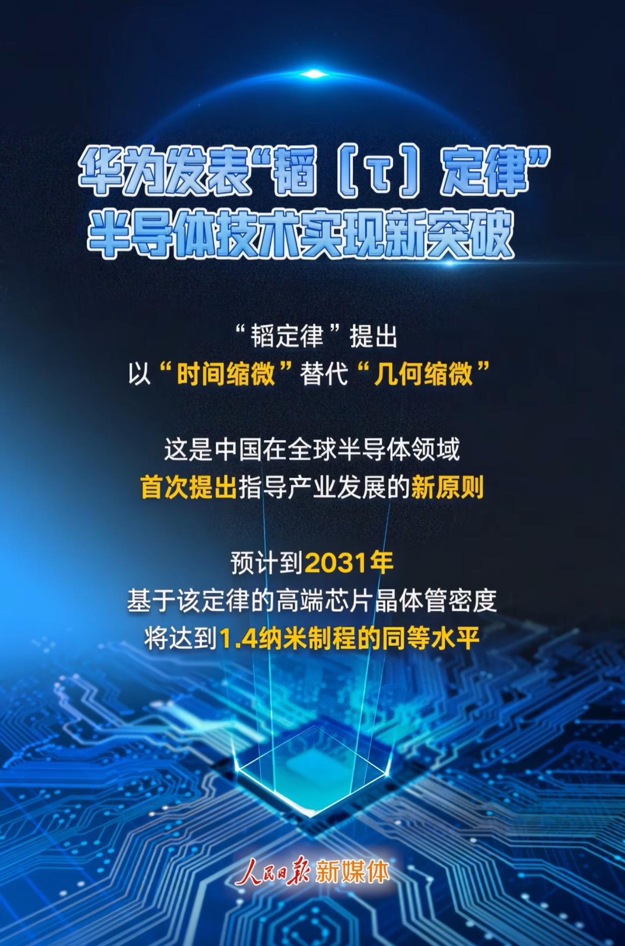 华为终于可以不依赖ASML光刻机，做出高端芯片了。这个韬定律大部分人都不懂，“时