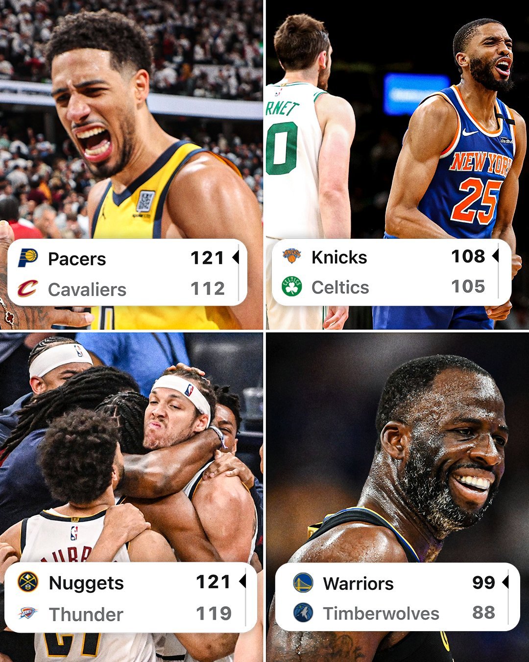 NBA历史上首次，四支客场球队全部赢得西部半决赛 Game 1 ​​​