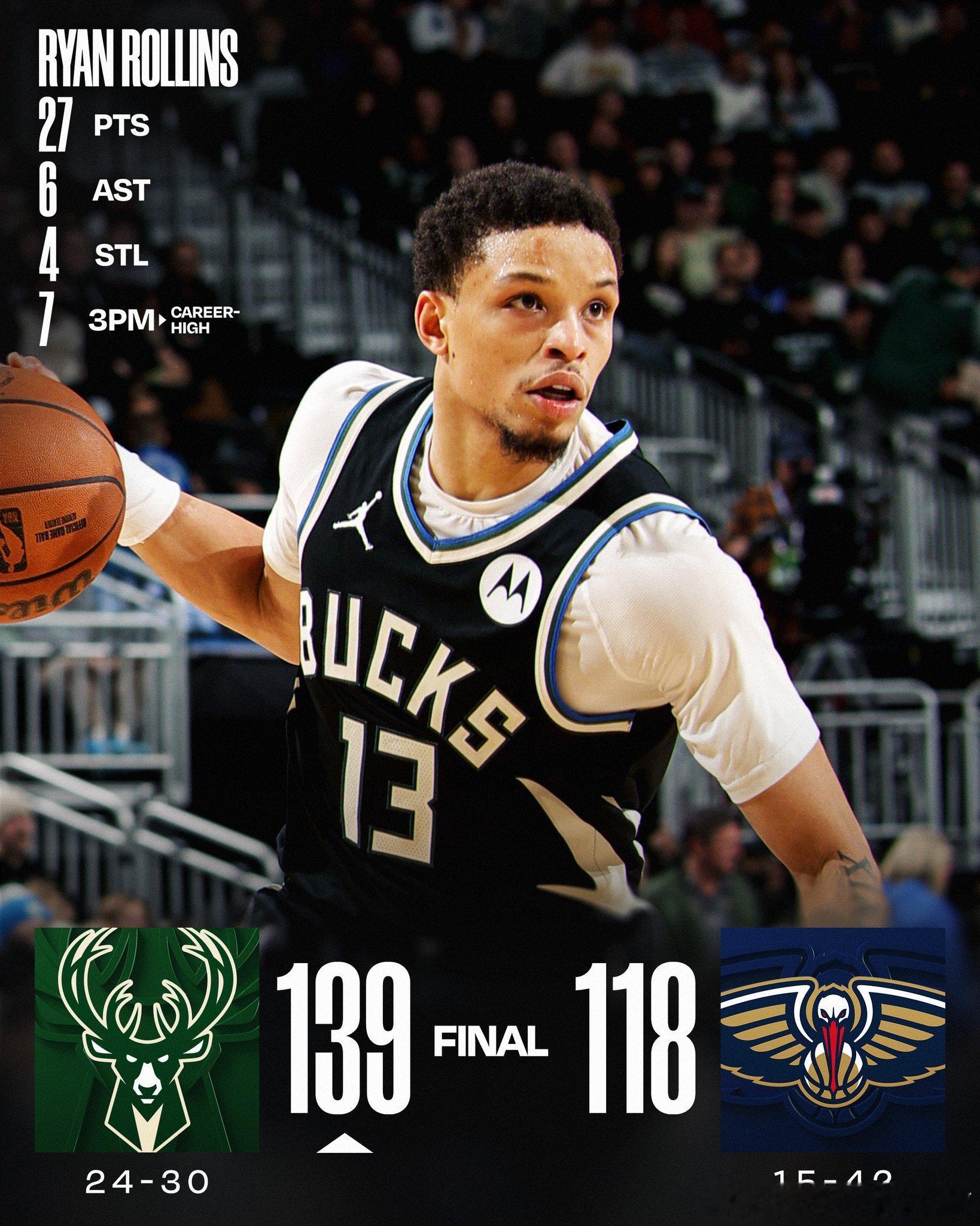 NBA  今儿罗林斯又暴走了