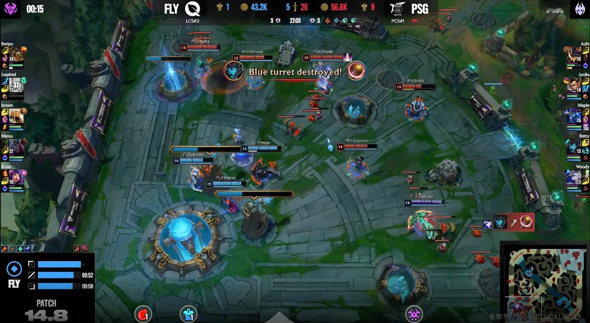 PSG 2-0 FLY#FLY对战PSG##2024MSI##英雄联盟# ​​​