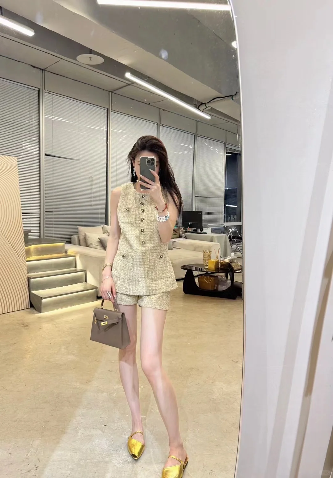 金色系穿搭| 贵气感千金感的大小姐套装