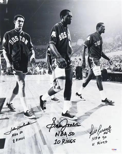 [惊呆]总冠军数排历史前十球员：
1. 比尔·拉塞尔：11冠（历史第一）

2.