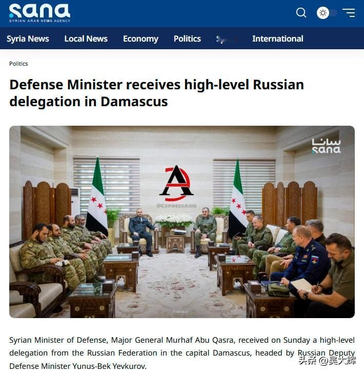 【叙利亚转向俄罗斯？你想多了】

近日，叙利亚国防部长、穆尔哈夫·阿布·卡斯拉少