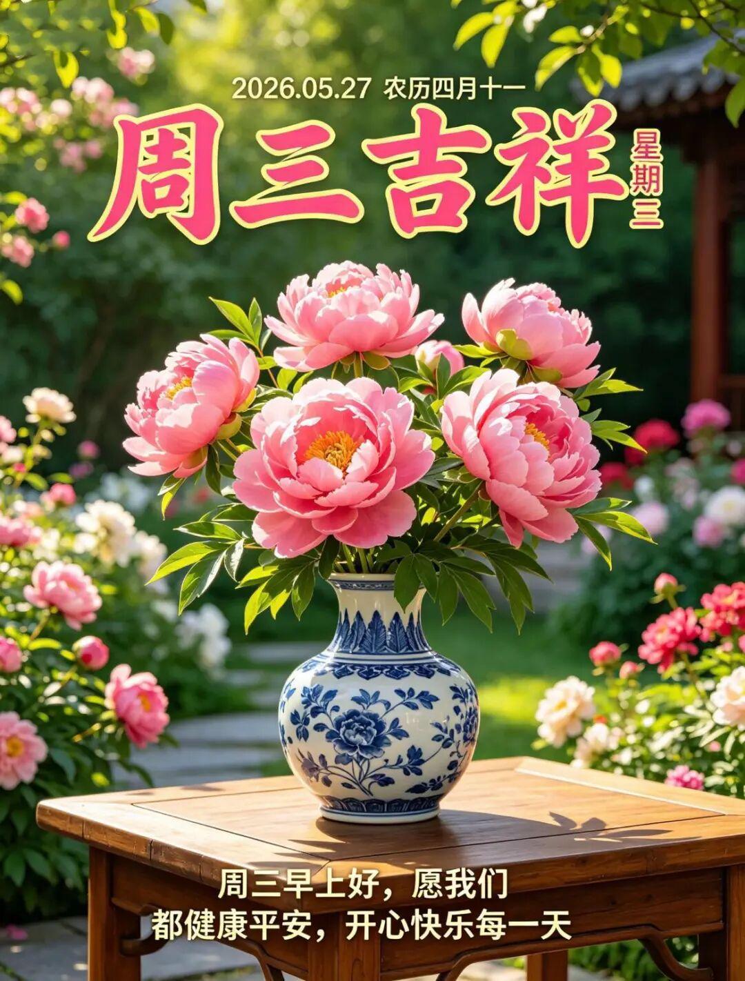 周三的风吹散了周一的懵懂与周二的焦灼。站在这一周的半坡上，愿你不问前程，只享当下