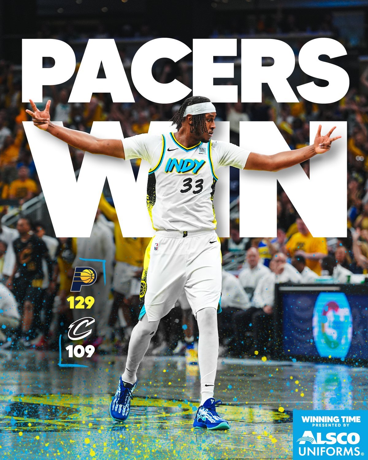 7人得分上双！#步行者3比1骑士# 夺赛点！NBA季后赛东部半决赛G4，步行者主