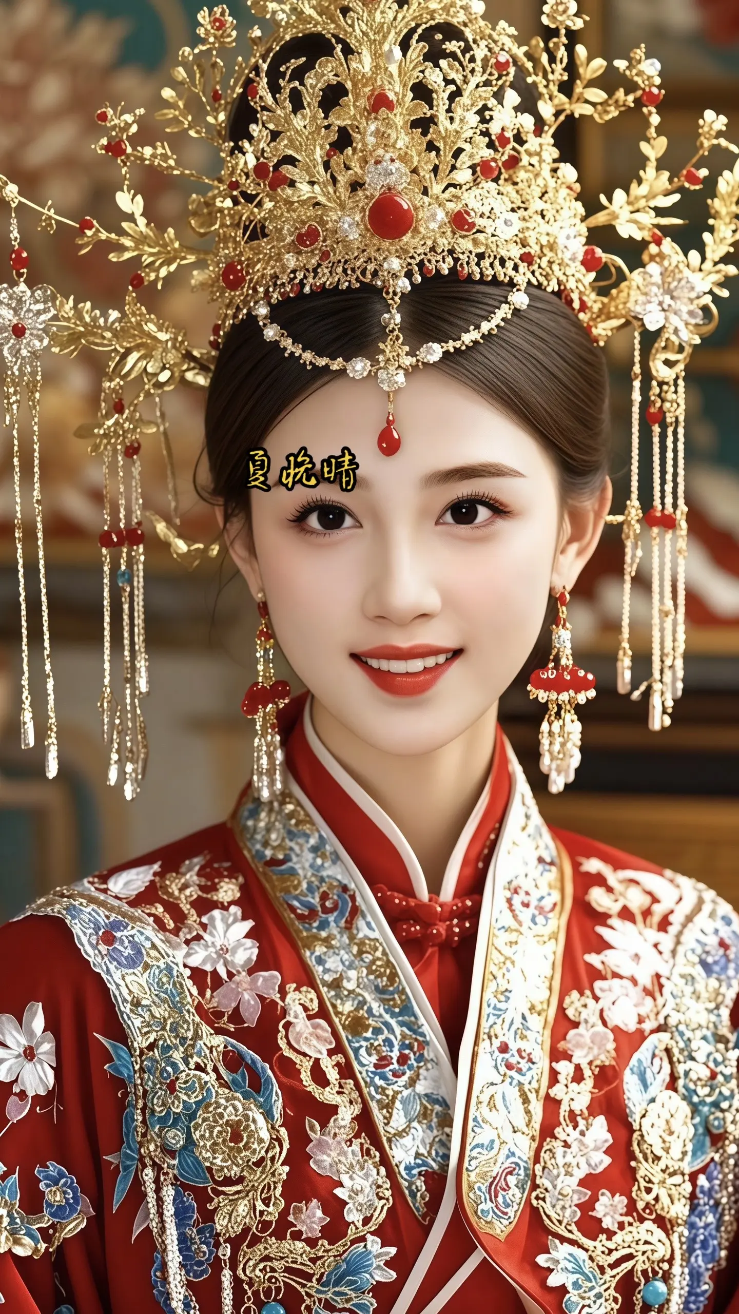 古风新娘 凤冠霞帔 中式嫁衣 中式新娘造型 每个女孩的婚纱梦