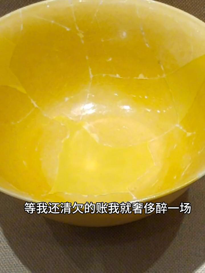景德镇御窑瓷片。
1392。
等我还清欠的账，我就奢侈醉一场。等我熬过半生苦，余