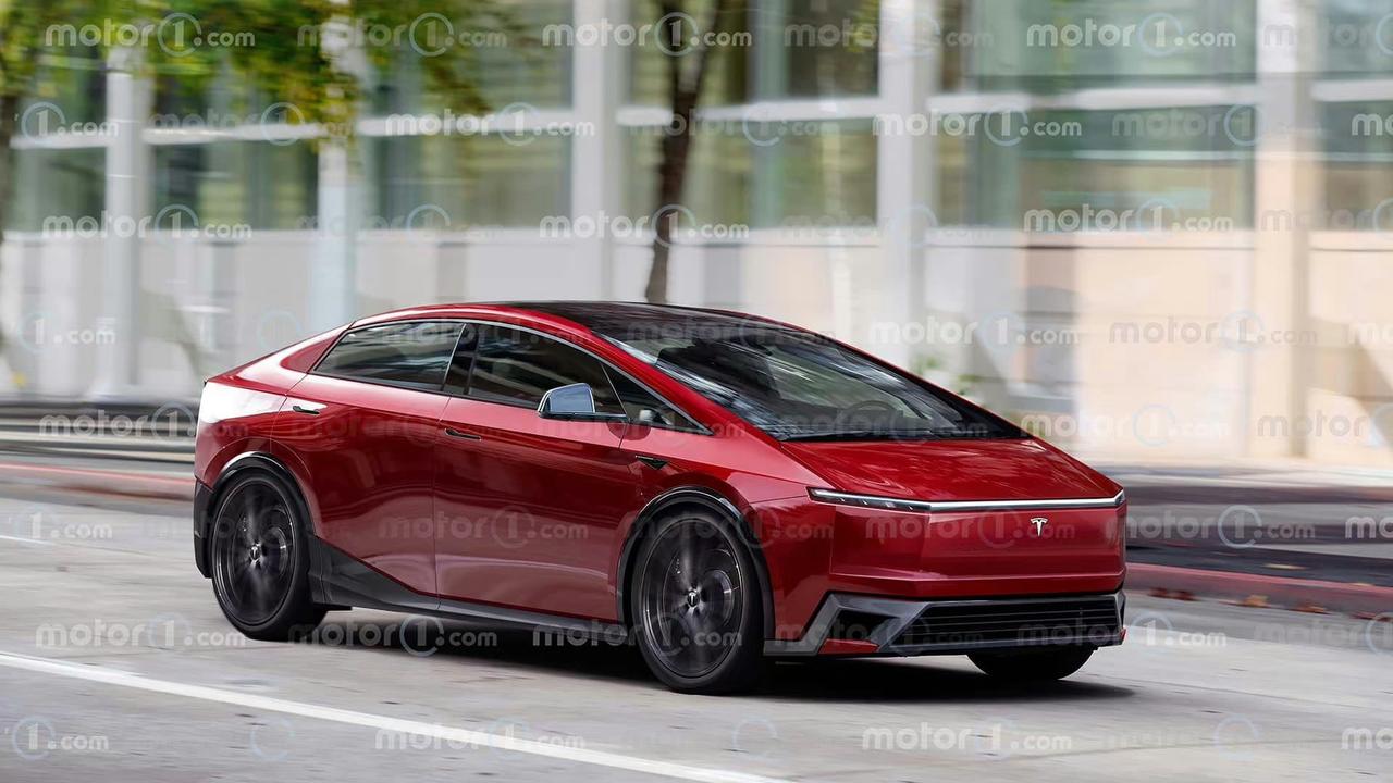 特斯拉Model 2长这样？应该不是真的，不然马斯克能把设计师给锤死。