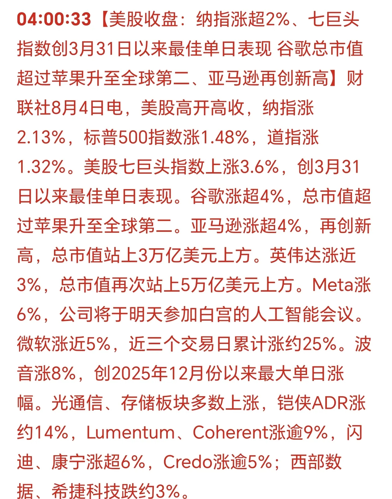 早晨6点55分，刚刚被消息震醒：美国icon三大股指集体上涨！美股连续上涨，力度
