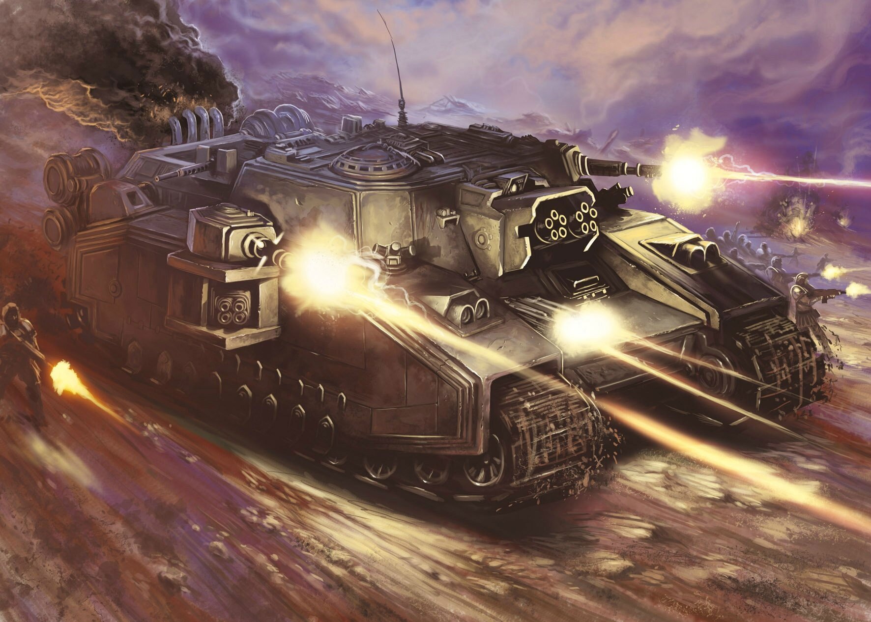 战锤40k 风暴领主超重型坦克by Dimitri Bielak 