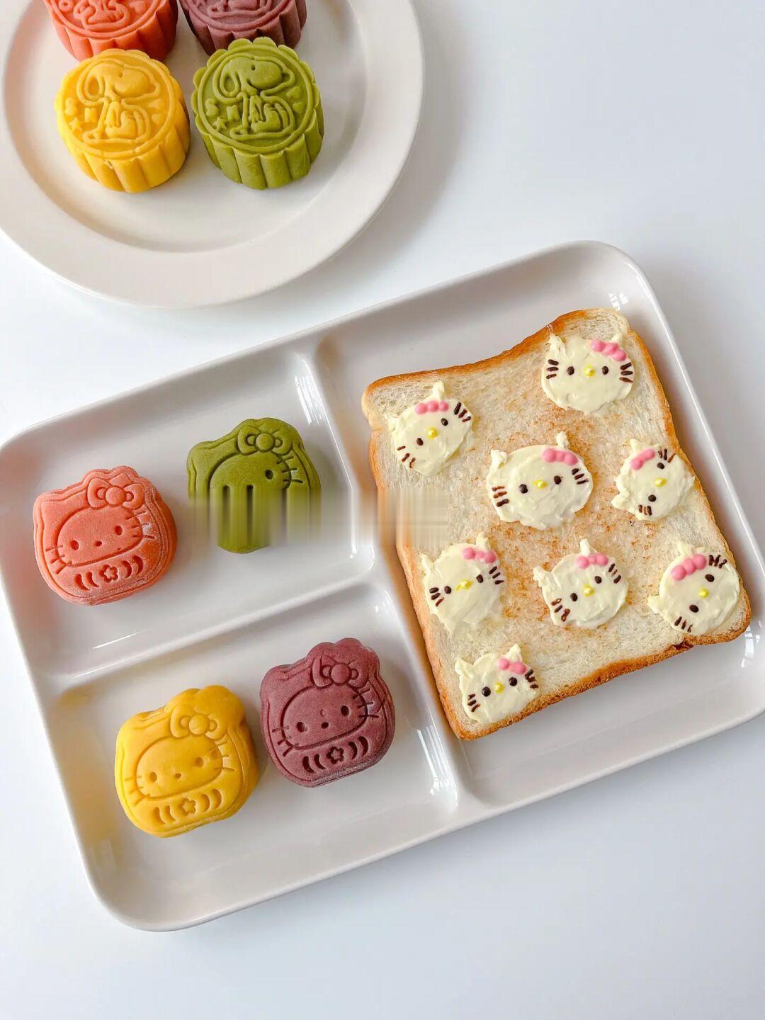 免蒸免烤❗️Hellokitty月饼🥮一分钟学会～