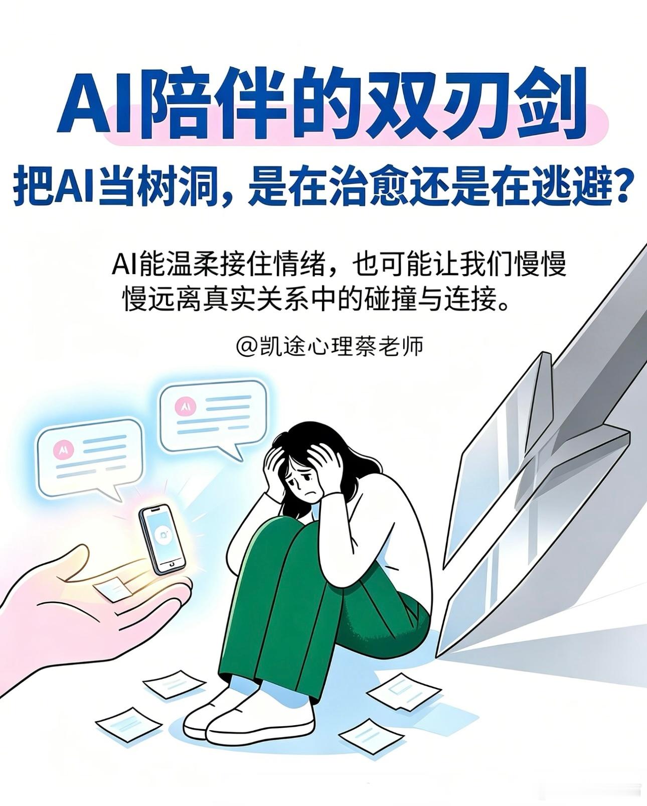 不要长期向AI倾泻心事AI的陪伴其实是一把双刃剑 