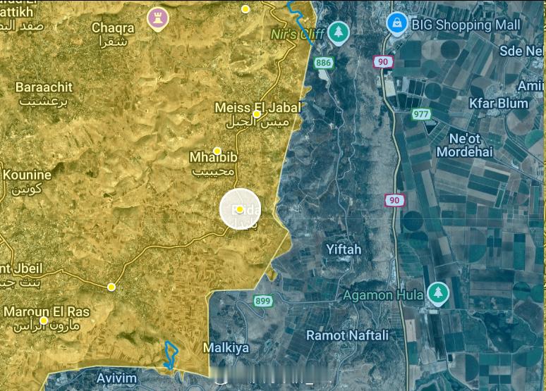 据报道，以色列军队昨天出动多辆吉普车闯入了黎巴嫩东南部边境布利达镇的行政大厅，此