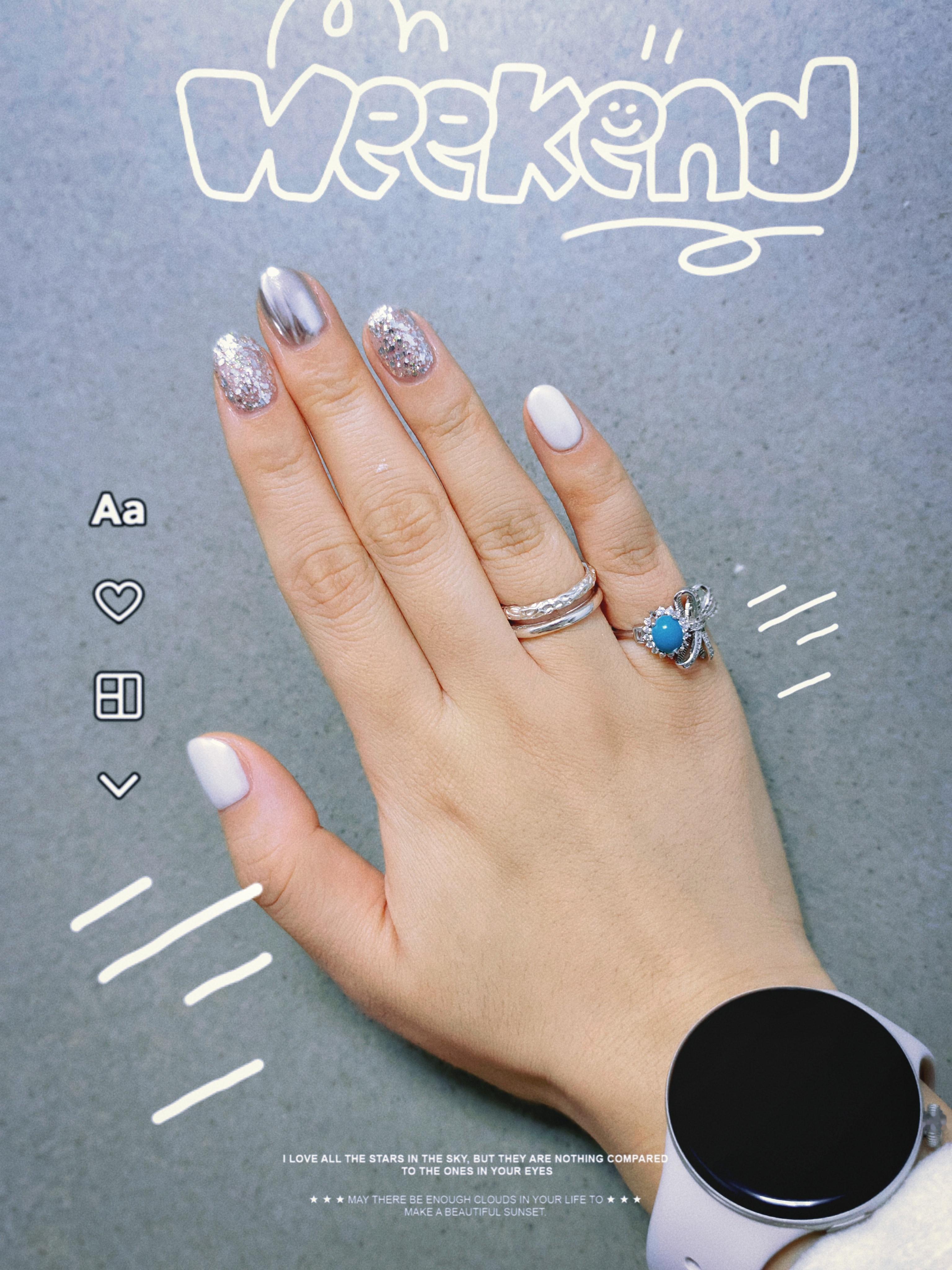 工作日做牛马，周末忙着身体维修，搞脸健身做美甲💅 