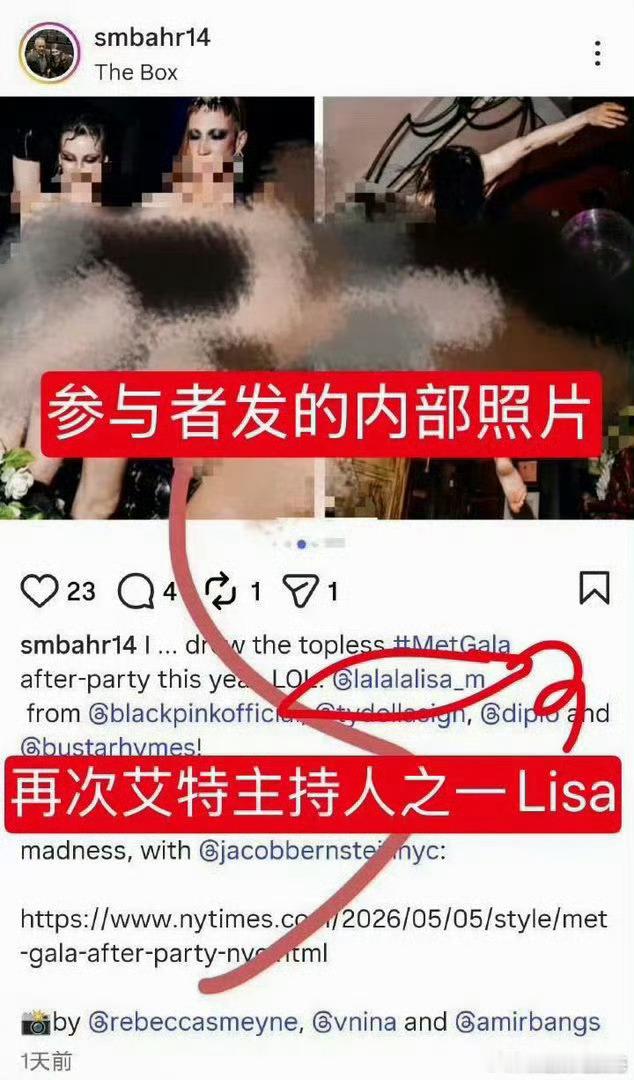 曝Lisa是脱衣秀主持人有钱人，真会玩 